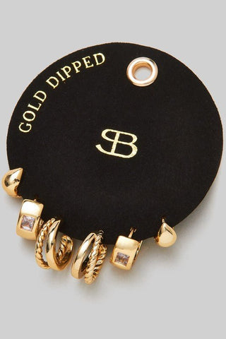 Gold Dipped Earring Set - Rise and Redemption