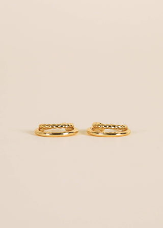 Gold Hoop - Double - Earrings - Rise and Redemption