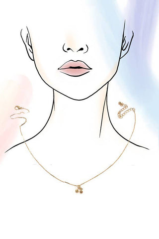 GOLD MINI CHERRY CHARM NECKLACE | 80N770 - Rise and Redemption