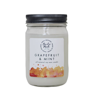 Grapefruit & Mint Candle, 12oz - Rise and Redemption