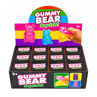 Gummy Bear Squishy – Glitter Sensory Squeeze Toy Display - Rise and Redemption