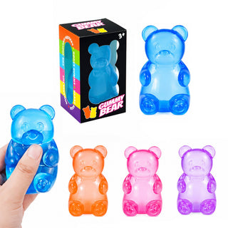 Gummy Bear Squishy – Glitter Sensory Squeeze Toy Display - Rise and Redemption