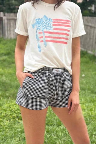 Hadlee Gingham Shorts - Rise and Redemption