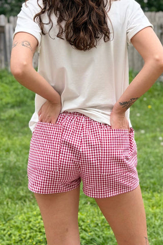 Hadlee Gingham Shorts - Rise and Redemption