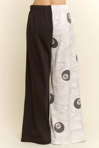 HALF & HALF 8BALL WIDE PANTS - Rise and Redemption