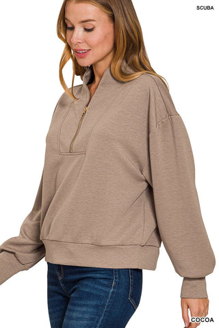 Half Zip Scuba Pullover - Rise and Redemption
