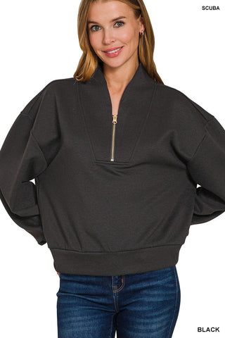 Half Zip Scuba Pullover - Rise and Redemption