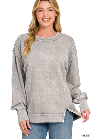 Halo Mineral Washed Pullover - Rise and Redemption