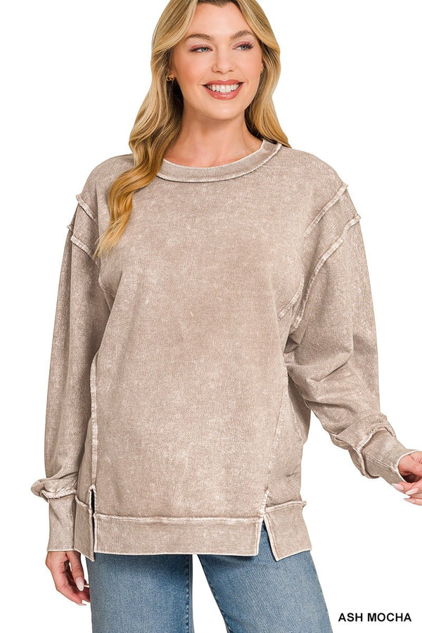 Halo Mineral Washed Pullover - Rise and Redemption