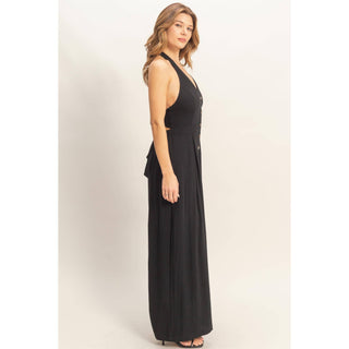 Halter Button - Front Jumpsuit - Rise and Redemption