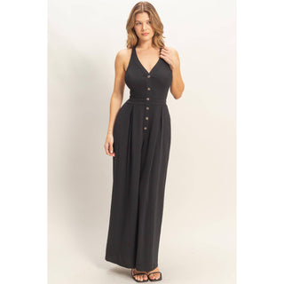 Halter Button - Front Jumpsuit - Rise and Redemption
