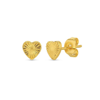 Heart Burst Studs on Velvet Gift Tag - Rise and Redemption