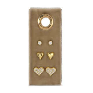 Heart Velvet Stud Gift Set - Rise and Redemption