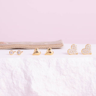 Heart Velvet Stud Gift Set - Rise and Redemption