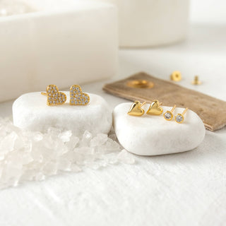 Heart Velvet Stud Gift Set - Rise and Redemption