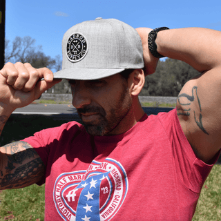 Heather Classic Logo Snapback - Rise and Redemption