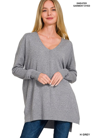 Hi - Low Hem Carter Tunic Sweater - Rise and Redemption