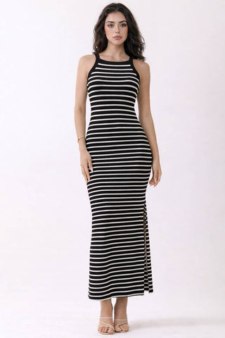 High Neck Ribbed Maxi - Rise and Redemption
