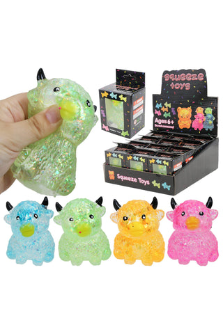 Highland Cow Glitter Maltose Putty Slime Filled Squishy Toy - Rise and Redemption