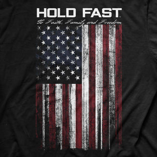 HOLD FAST Mens T-Shirt Hold Fast Flag - Rise and Redemption