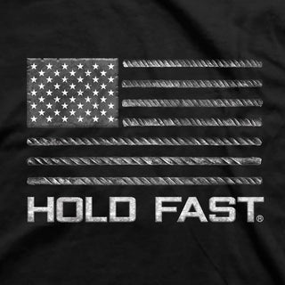 HOLD FAST Mens T-Shirt Rebar Flag - Rise and Redemption