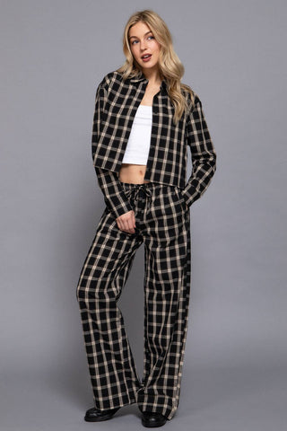 Holiday Plaid Woven Pants - Rise and Redemption