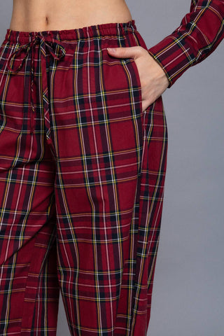Holiday Plaid Woven Pants - Rise and Redemption