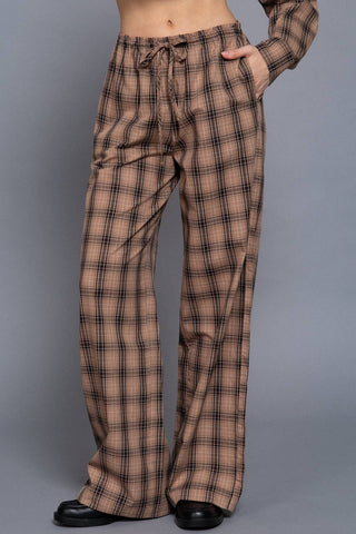 Holiday Plaid Woven Pants - Rise and Redemption