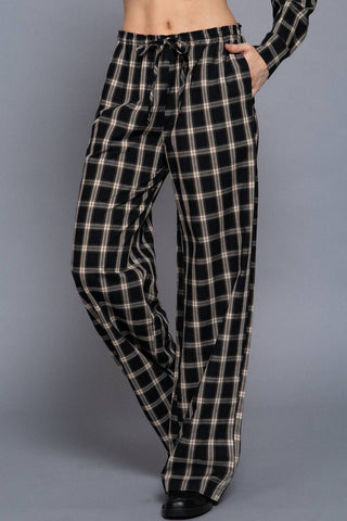 Holiday Plaid Woven Pants - Rise and Redemption