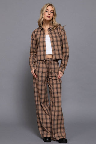 Holiday Plaid Woven Pants - Rise and Redemption