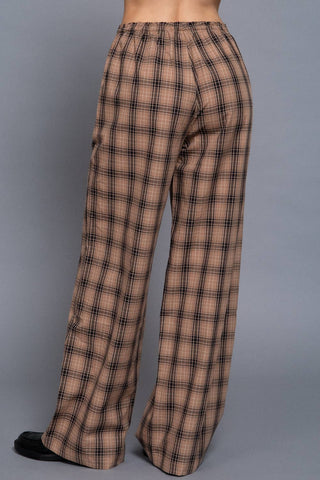 Holiday Plaid Woven Pants - Rise and Redemption