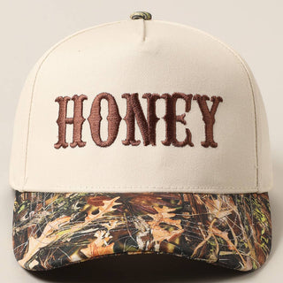 HONEY Lettering Embroidery Camo Two - Tone Cap - Rise and Redemption