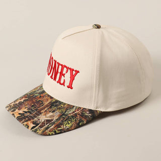 HONEY Lettering Embroidery Camo Two - Tone Cap - Rise and Redemption