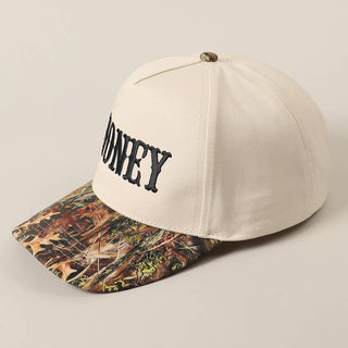 HONEY Lettering Embroidery Camo Two - Tone Cap - Rise and Redemption