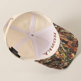 HONEY Lettering Embroidery Camo Two - Tone Cap - Rise and Redemption