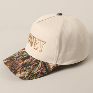 HONEY Lettering Embroidery Camo Two - Tone Cap - Rise and Redemption