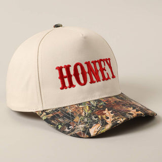 HONEY Lettering Embroidery Camo Two - Tone Cap - Rise and Redemption
