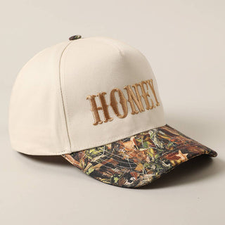 HONEY Lettering Embroidery Camo Two - Tone Cap - Rise and Redemption