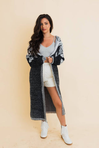 Hooded Fair Isle Knit Cardigan – Fall & Winter Layering - Rise and Redemption