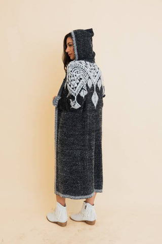 Hooded Fair Isle Knit Cardigan – Fall & Winter Layering - Rise and Redemption