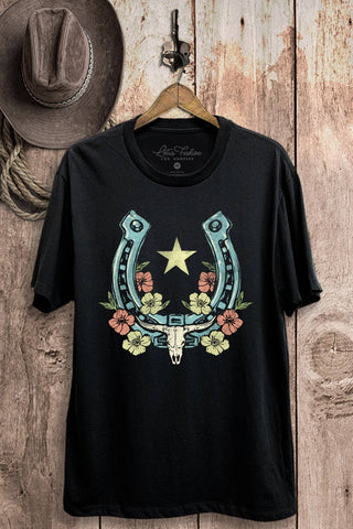 Horseshoe Jersey Graphic Top - Rise and Redemption