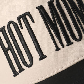 HOT MOM 3D Letter Embroidered Trucker Hat - Rise and Redemption