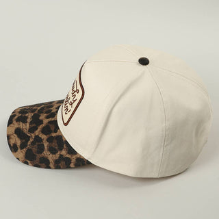 Howdy Darlin' Embroidered Leopard Brim Trucker Hat - Rise and Redemption