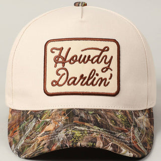 Howdy Darlin' Embroidery Patch Realtree Cap - Rise and Redemption