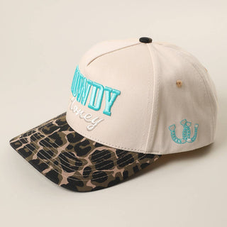 HOWDY HONEY 3D Embroidered Animal Print Brim Trucker Hat - Rise and Redemption