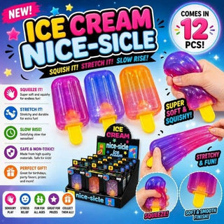 Ice Cream Nice-Sicle – Stretchy Slow-Rise Popsicle Squishy - Rise and Redemption