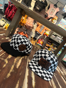 Checkered Kids Snap Backs