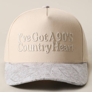I've Got A 90's Country Heart 3D Embroidered Trucker Hat - Rise and Redemption