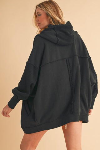 Janely Oversized Hooded Cardigan - Rise and Redemption