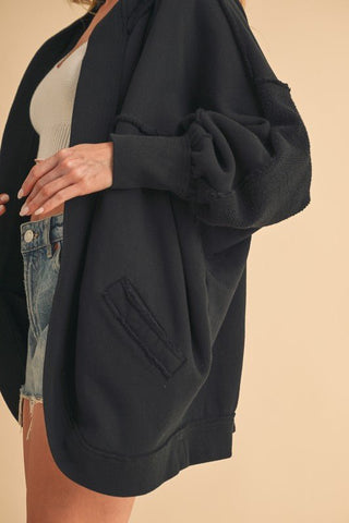 Janely Oversized Hooded Cardigan - Rise and Redemption